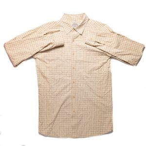Giorgio Armani Jeans Size L Tan Button Up Shirt